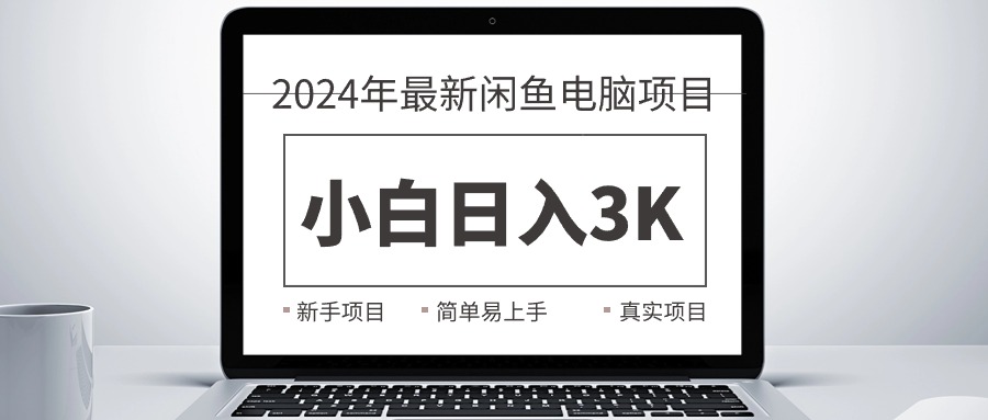 （10845期）2024最新闲鱼卖电脑项目，新手小白日入3K+，最真实的项目教学-泡泡网赚