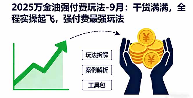 2025万金油强付费玩法-9月：干货满满，全程实操起飞，强付费最强玩法-泡泡网赚