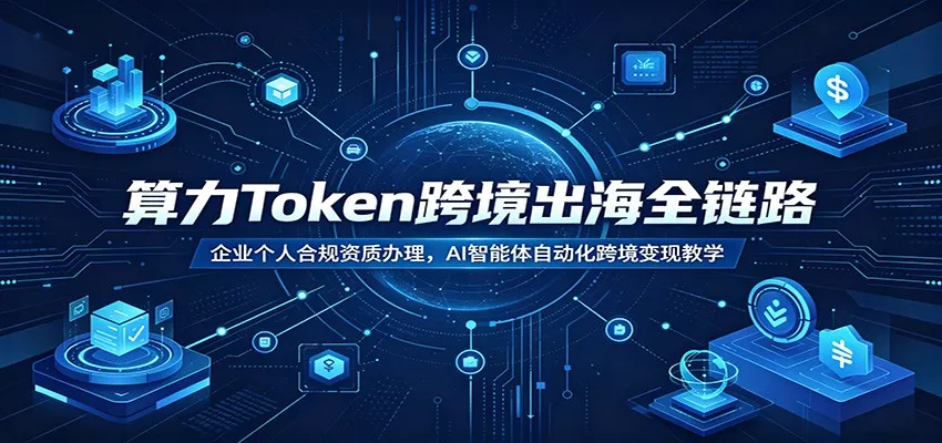 算力Token跨境出海全链路：企业个人合规资质办理，AI智能体自动化跨境变现教学-泡泡网赚