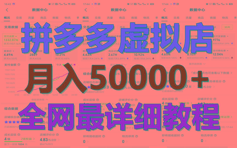 拼多多虚拟电商训练营月入50000+你也行，暴利稳定长久，副业首选-泡泡网赚