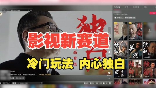 最新影视解说玩法，人物独白，30天涨粉24万+，全流程拆解【揭秘】-泡泡网赚