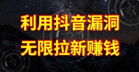 利用抖音链接漏洞，无限拉新赚钱【漏洞原理+操作流程】【揭秘】-泡泡网赚
