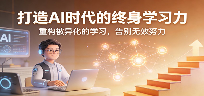 打造AI时代的终身学习力：重构被异化的学习，告别无效努力-泡泡网赚