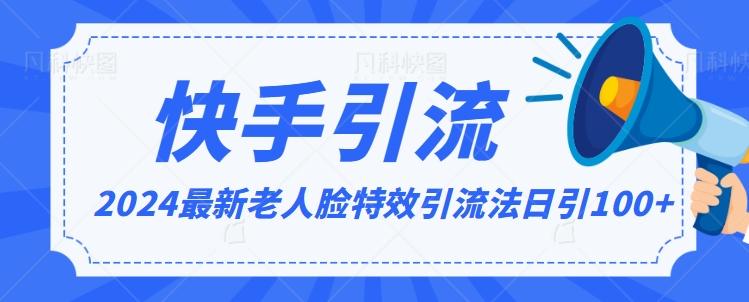 2024全网最新讲解老人脸特效引流方法，日引流100+，制作简单，保姆级教程【揭秘】-泡泡网赚