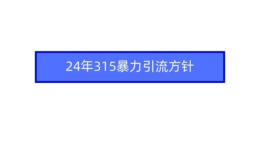 2024年自媒体爆款视频制作，快速涨粉暴力引流方针！-泡泡网赚