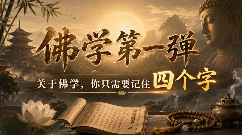 付费文章：佛学第一弹，关于佛学，你只需要记住四个字-泡泡网赚