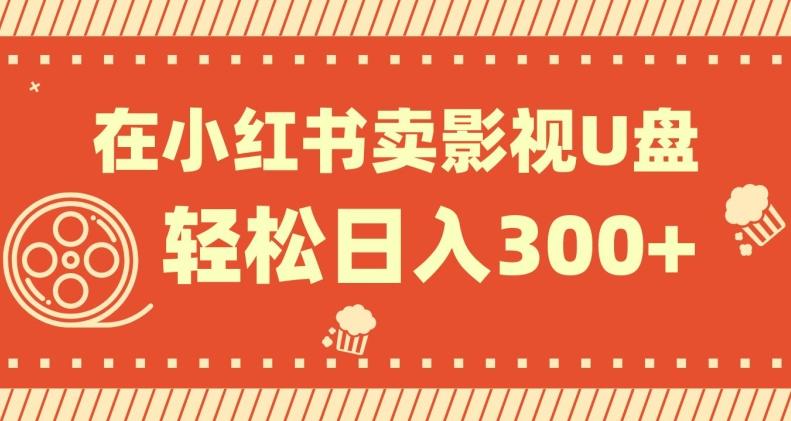 在小红书上卖影视U盘，轻松日入300+，操作简单，小白可轻松上手-泡泡网赚