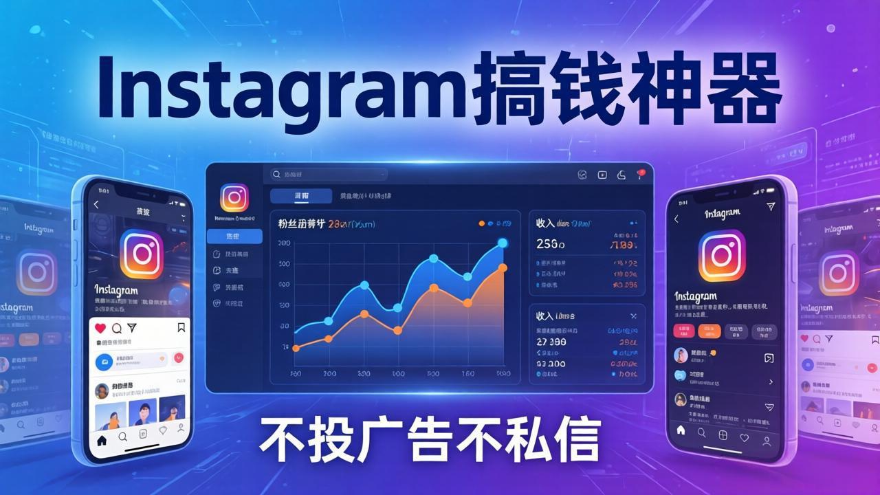 Instagram搞钱神器：月涨6万粉+月入5万刀，不投广告不私信，靠算法+低价产品-泡泡网赚