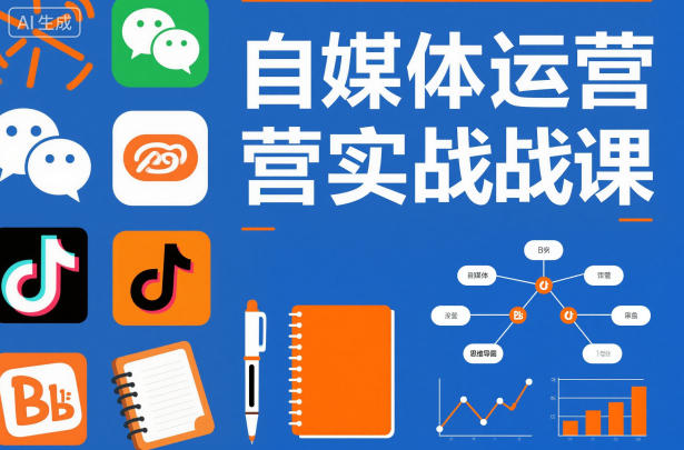 自媒体运营实战课，掌握一套系统的自媒体运营底层方法论，成为优秀的内容创作者-泡泡网赚