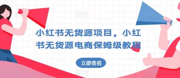 小红书无货源项目，小红书无货源电商保姆级教程【揭秘】-泡泡网赚