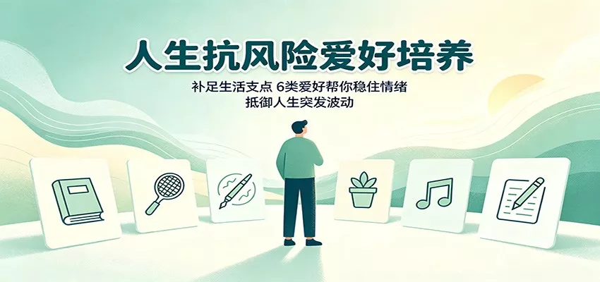 人生抗风险爱好培养：补足生活支点，6类爱好帮你稳住情绪，抵御人生突发波动-泡泡网赚