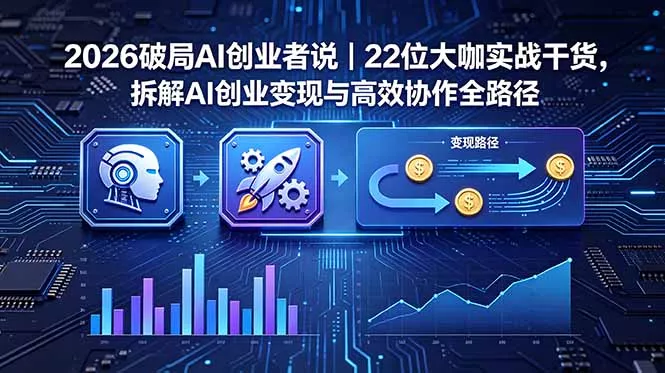 2026 破局 AI 创业者说｜22 位大咖实战干货，拆解 AI 创业变现与高效协作全路径-泡泡网赚