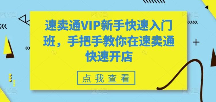 速卖通VIP新手快速入门班，手把手教你在速卖通快速开店-泡泡网赚