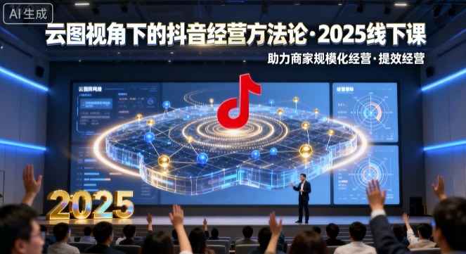 云图视角下的抖音经营方法论，2025线下课，助力商家规模化经营，提效经营(录音+字幕)-泡泡网赚