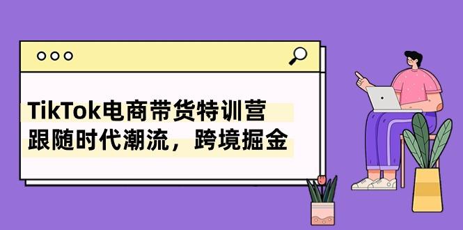 TikTok电商带货特训营，跟随时代潮流，跨境掘金(8节课-泡泡网赚