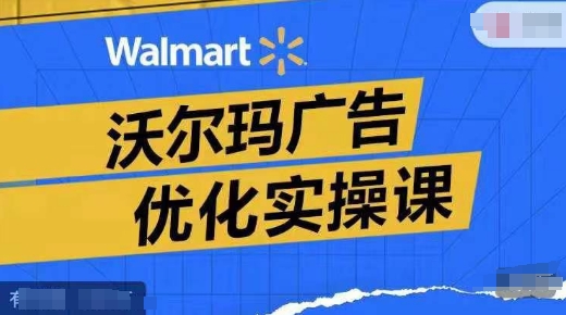 沃尔玛广告优化实操课，广告报告实操讲解，广告如何提高转化和ROAS等-泡泡网赚