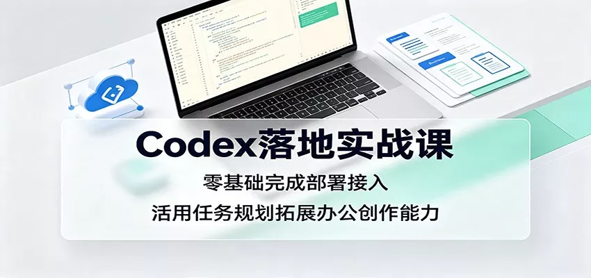 Codex落地实战课：零基础完成部署接入，活用任务规划拓展办公创作能力-泡泡网赚