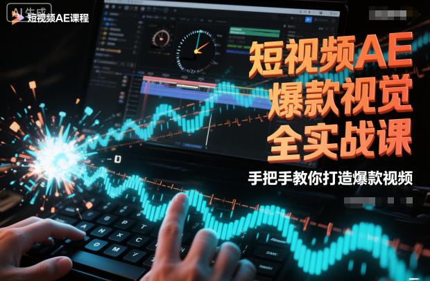 短视频AE爆款视觉全实战课，手把手教你打造爆款视频-泡泡网赚