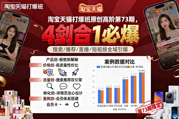 淘宝天猫打爆班原创高阶第73期，4剑合1必爆-泡泡网赚