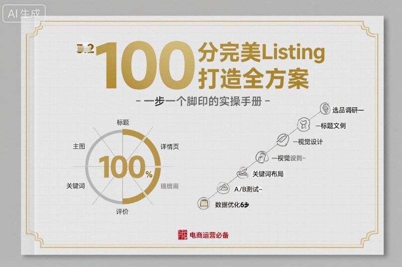 100分完美Listing打造全方案，想要完美listing必须是需要一步一个脚印的-泡泡网赚