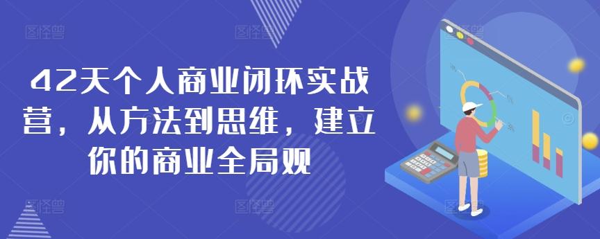 42天个人商业闭环实战营，从方法到思维，建立你的商业全局观-泡泡网赚