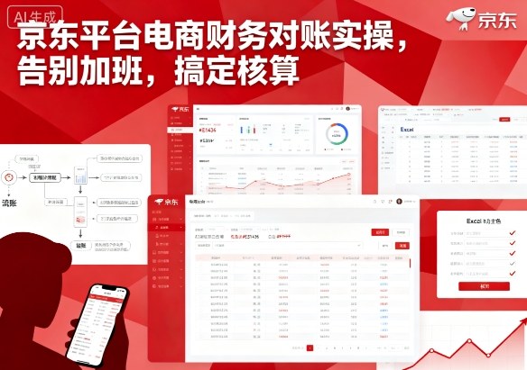 京东平台电商财务对账实操，告别加班，搞定核算-泡泡网赚