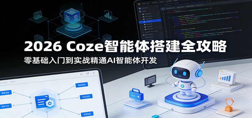 2026 Coze智能体搭建全攻略：零基础入门到实战精通AI智能体开发-泡泡网赚