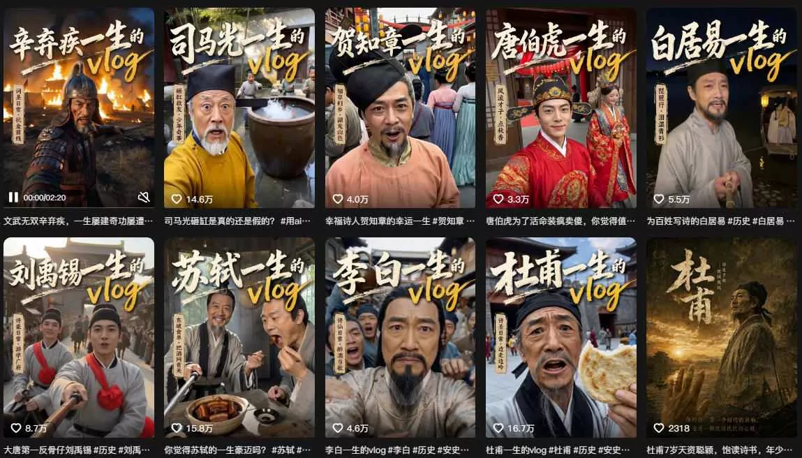 抖音80W粉丝博主的AI历史人物生平VLOG教学，不用拍摄不用露脸，AI帮你搞定，轻松解锁伙伴计划+精选收益-泡泡网赚