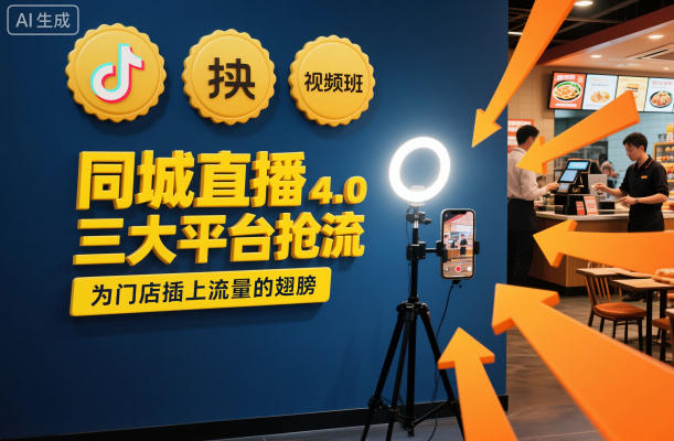 同城直播实操班4.0，三大平台抢流，为门店插上流量的翅膀-泡泡网赚