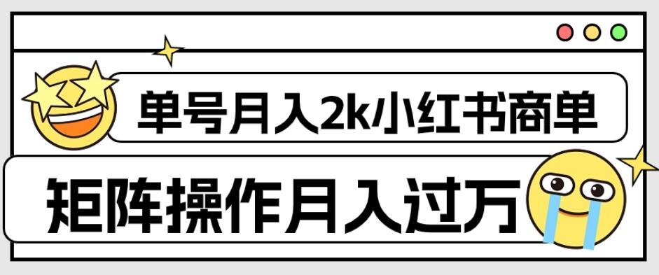 外面收费1980的小红书商单保姆级教程，单号月入2k，矩阵操作轻松月入过万-泡泡网赚