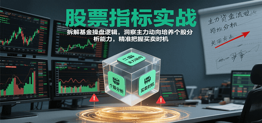 股票指标实战，基金操盘逻辑拆解，洞察主力动向培养个股分析能力把握买卖时机(更新)-泡泡网赚