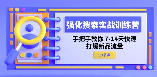 强化 搜索实战训练营，手把手教你 7-14天快速-打爆新品流量(13节课-泡泡网赚