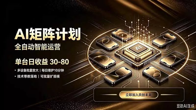AI智能对话，矩阵规模化创业，全程技术扶持，长久稳定，日入800+-泡泡网赚