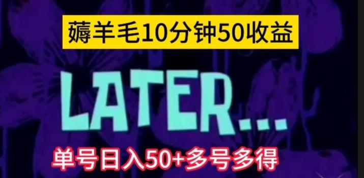 美团薅羊毛玩法，单号日入50+多号多得【仅揭秘】-泡泡网赚