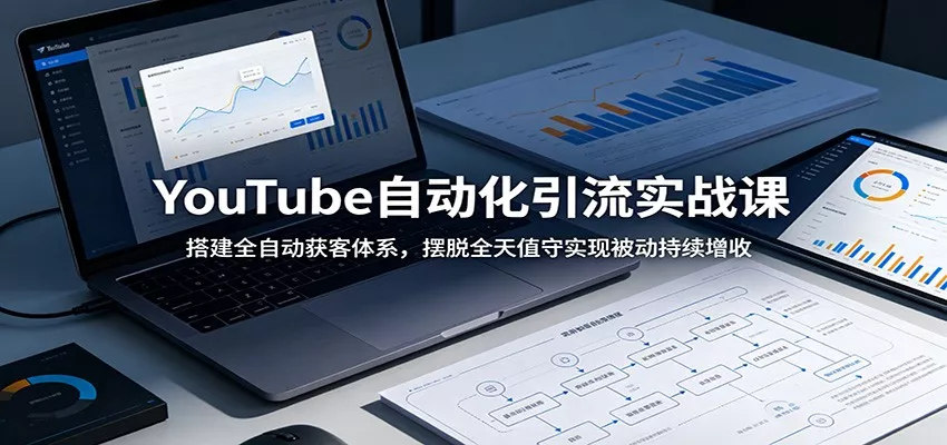 YouTube自动化引流实战课：搭建全自动获客体系，摆脱全天值守实现被动持续增收-泡泡网赚