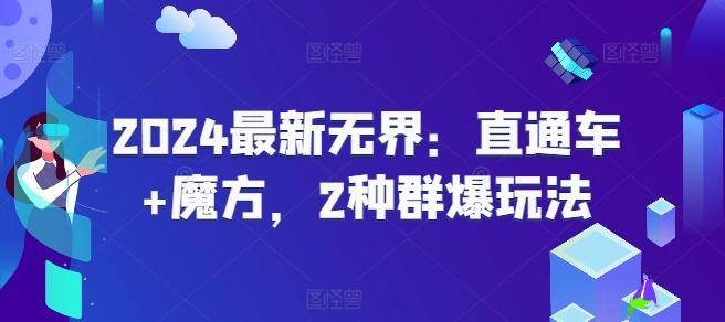 2024最新无界：直通车+魔方，2种群爆玩法-泡泡网赚