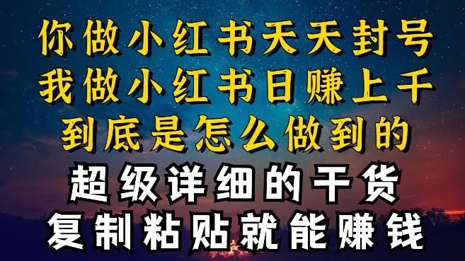 都知道小红书能引流私域变现，可为什么我能一天引流几十人变现上千，但你却频频封号违规被限流【揭秘】-泡泡网赚
