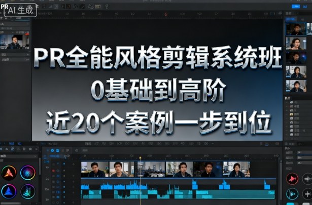 PR全能风格剪辑系统班，0基础到高阶，近20个案例一步到位-泡泡网赚