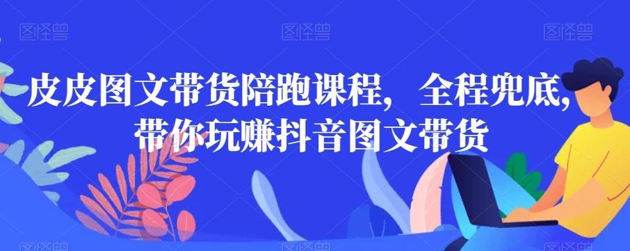皮皮图文带货陪跑课程，全程兜底，带你玩赚抖音图文带货-泡泡网赚