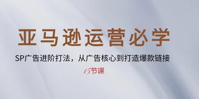 亚马逊运营必学： SP广告进阶打法，从广告核心到打造爆款链接-15节课-泡泡网赚