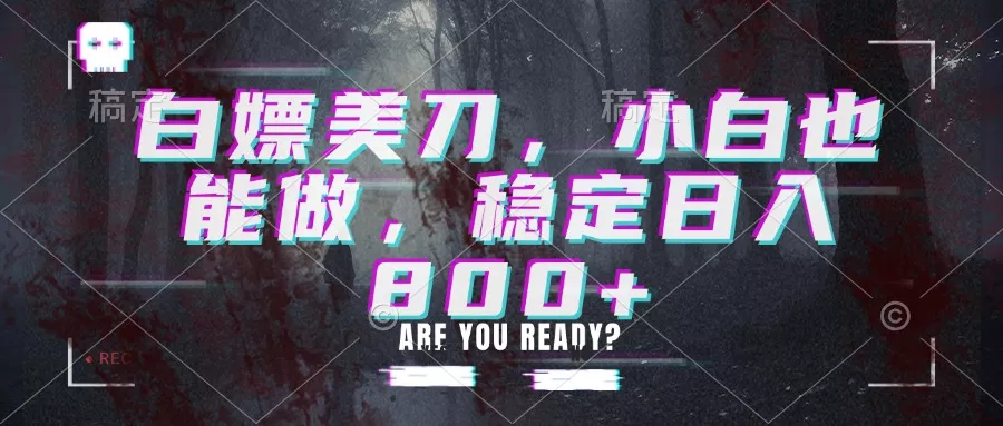 白嫖美刀，小白也能做，稳定日入800+-泡泡网赚