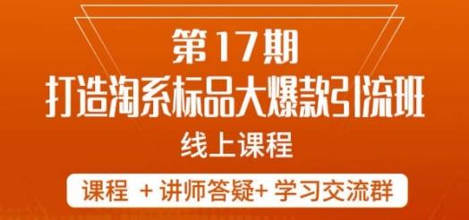 南掌柜-第17期打造淘系标品大爆款，5天线上课-泡泡网赚
