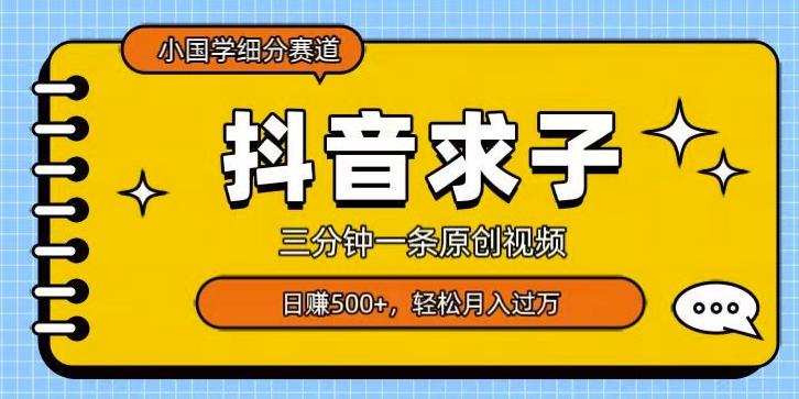 小国学细分赛道，三分钟一条原创视频，日赚500+，可矩阵复制-泡泡网赚