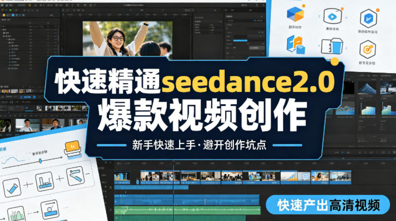 快速精通seedance2.0爆款视频创作，快速产出高清视频，避开大量创作坑点，新手也能快速上手-泡泡网赚