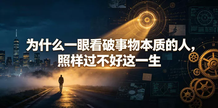 付费文章：为什么一眼看破事物本质的人，照样过不好这一生-泡泡网赚