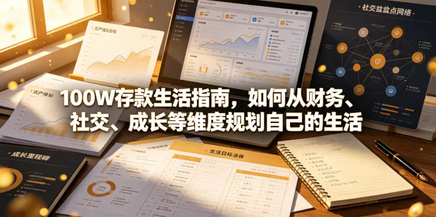 付费文章：100W存款生活指南，如何从财务、社交、成长等维度规划自己的生活-泡泡网赚