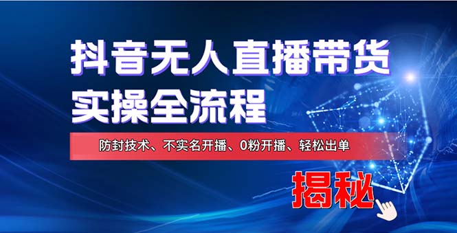在线赚钱新途径：如何用抖音无人直播实现财务自由，全套实操流程，含…-泡泡网赚
