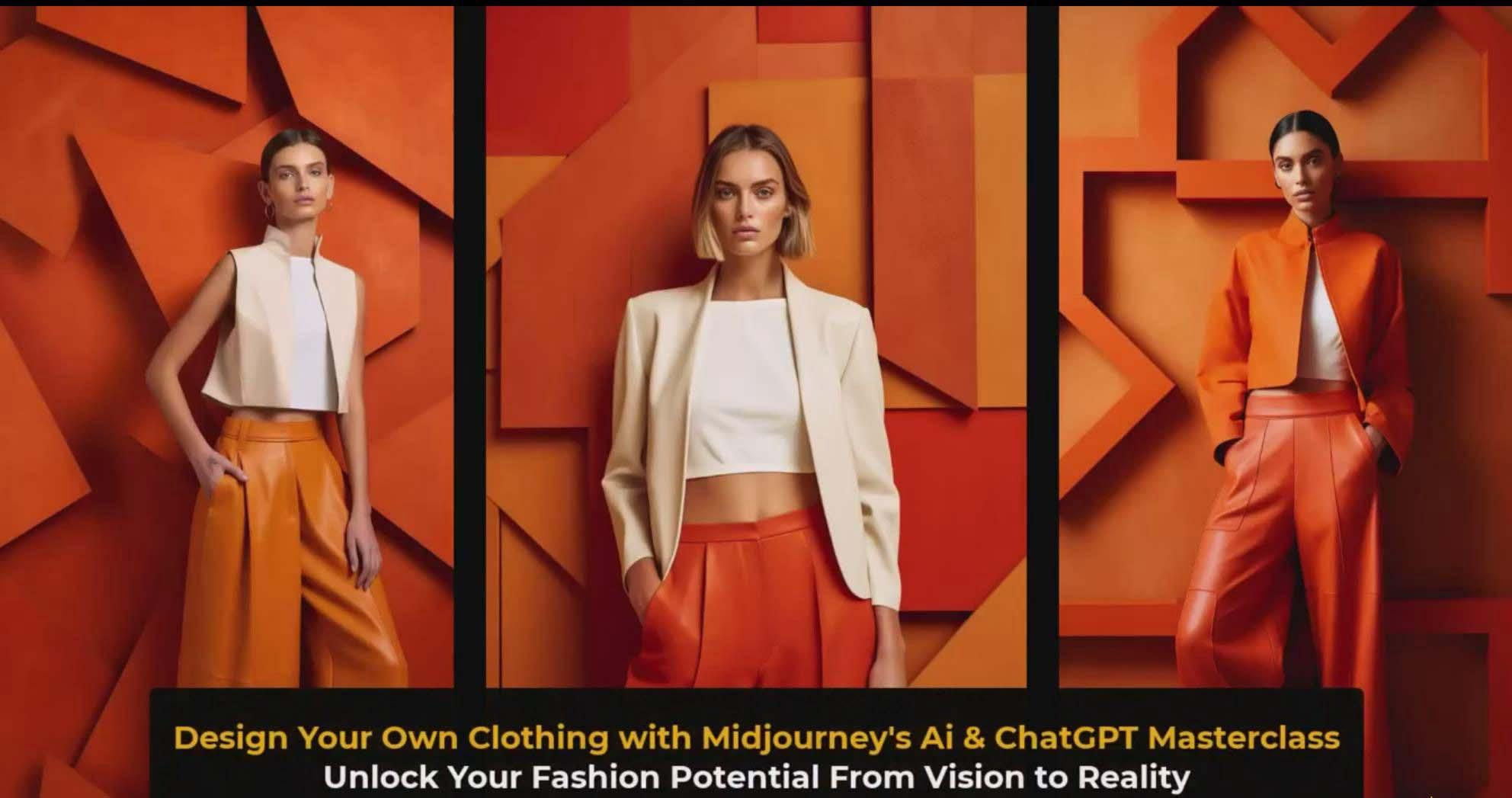 图片[3]-利用 Midjourneys Ai 人工智能设计自己的服装AI大师班-10节课-中英字幕-泡泡网赚