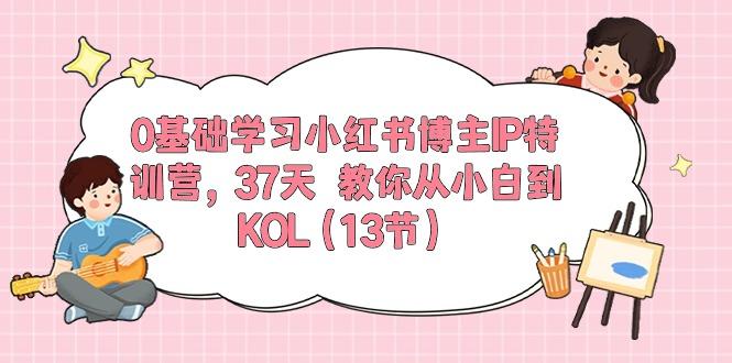 0基础学习小红书博主IP特训营，37天 教你从小白到KOL(13节-泡泡网赚