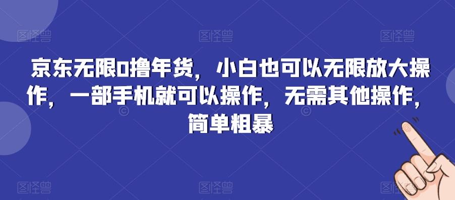 京东无限0撸年货，小白也可以无限放大操作，一部手机就可以操作，无需其他操作，简单粗暴-泡泡网赚